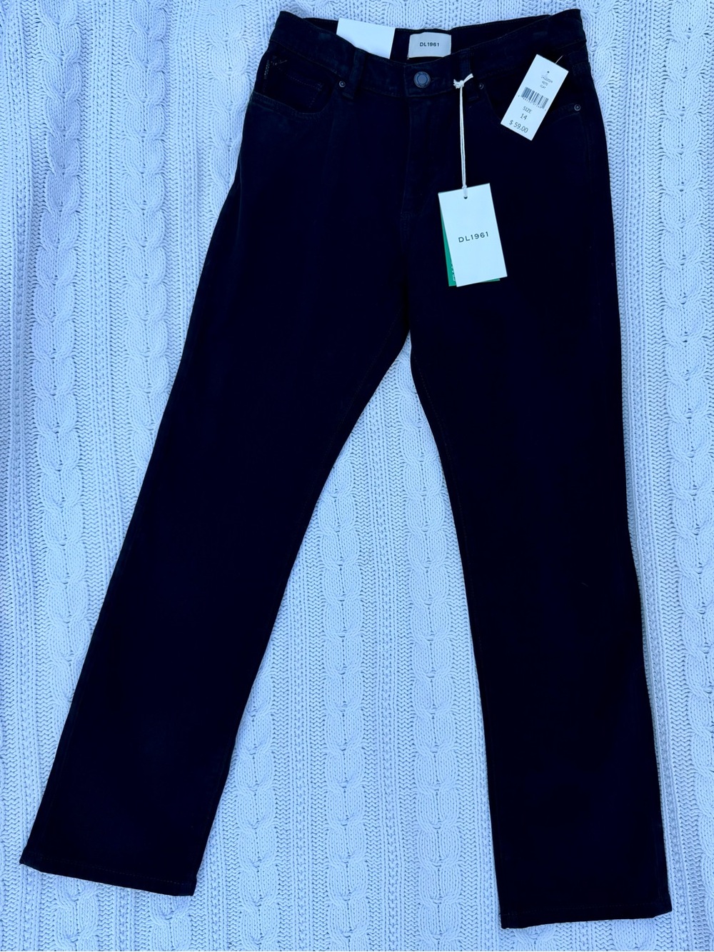 DL1961 Boys’ Black Straight-Leg Slim Fit Jeans